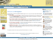 Tablet Screenshot of hillsupplies.com